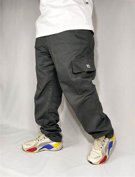 Calça Cargo Skate Tatica E Casual Sarja Premium 100% Algodão